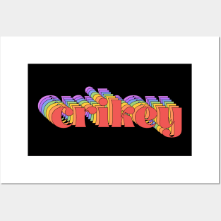 Meme: crikey (bright rainbow repeated letters) Posters and Art